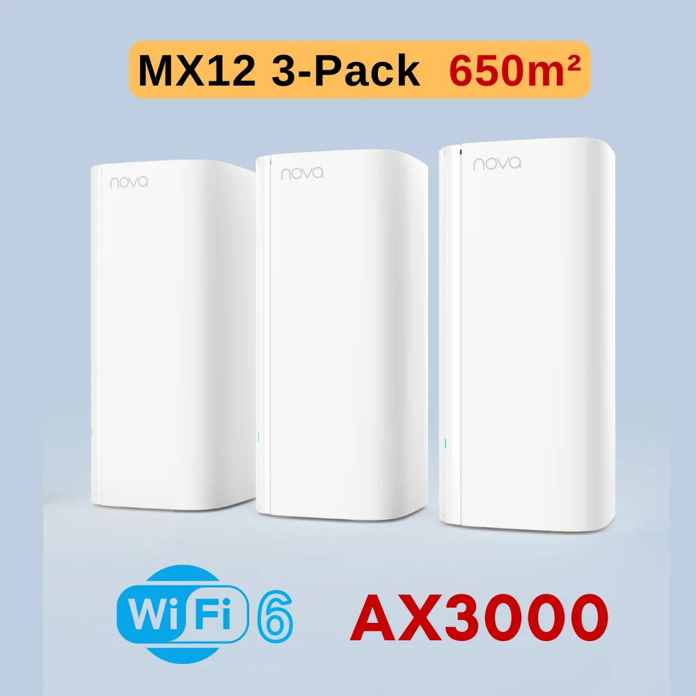 WIFI 6 AX3000 Mesh Router Tenda WLAN-Router 2,4G 5GHz Full Gigabit Router Tenda AC1200 Mesh-System Router WLAN-Reichweitenverstärker