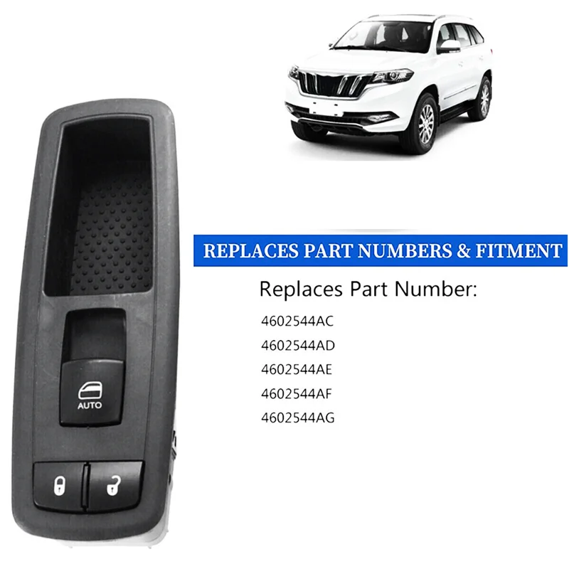 4602544AG interruptor de elevación de ventana botón consola accesorios de interruptor de ventana eléctrica para Chrysler Dodge 4602544AC-TCES