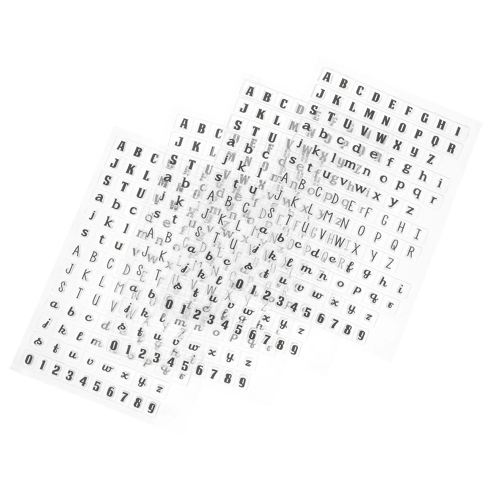 силиконовые штампы с алфавитом