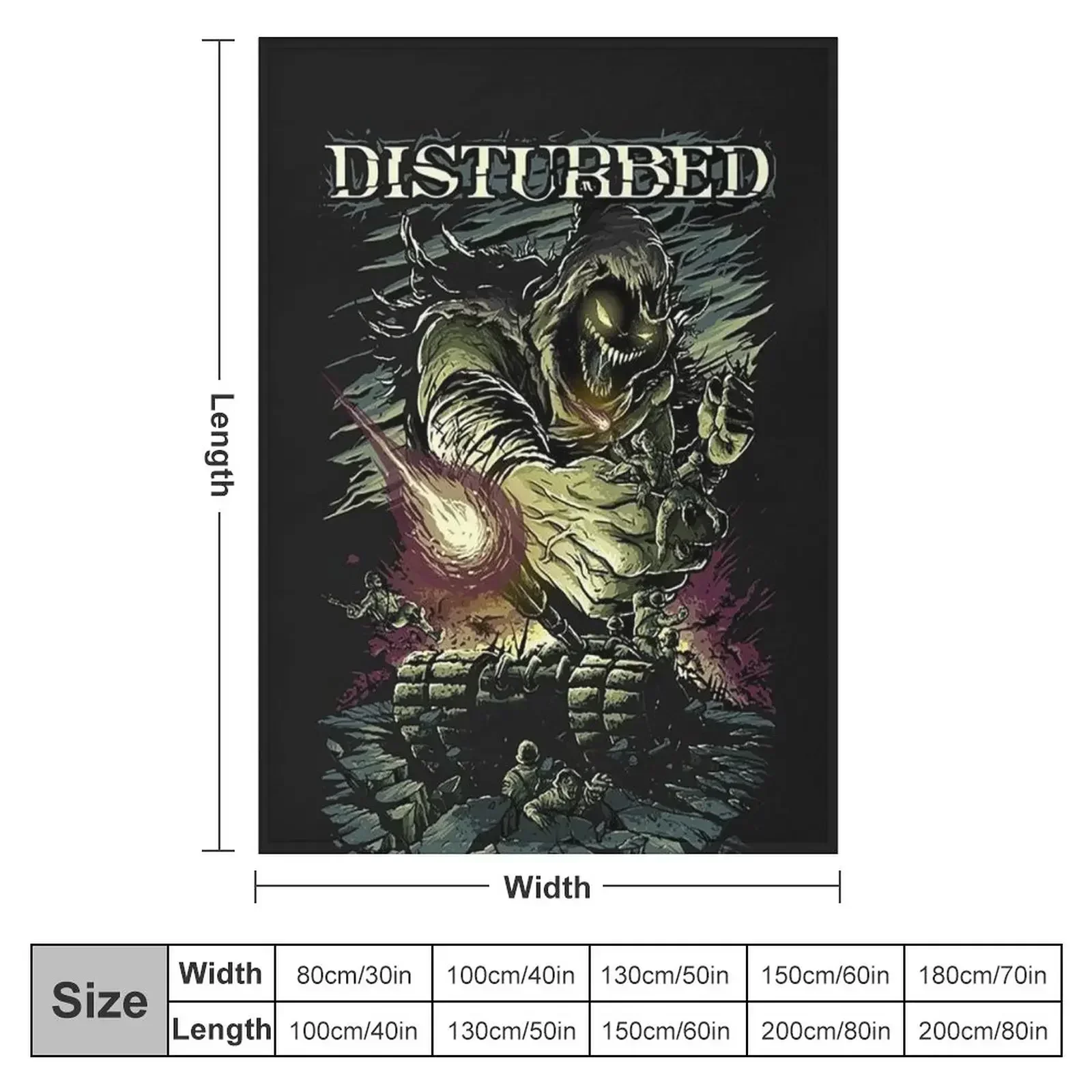 BEST LOGO DISTURBED Throw Blanket for sofa heavy to sleep Furrys Bed anime Tourist Blankets