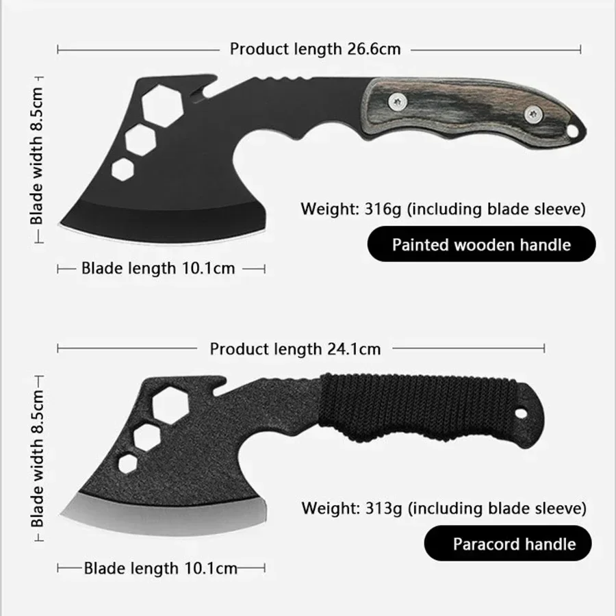 BAKULI axe outdoor opener axe, felling axe woodworking axe knives, tree felling home firewood chopping bone cutter