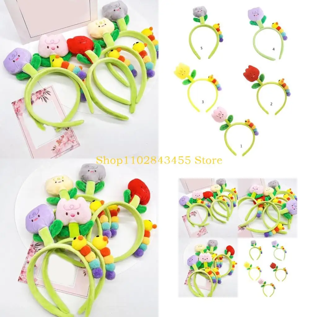 

49MC Colorful Headbands Versatiles Personality Hairband Party Antiskid Headpiece for Sweet Styles Fans
