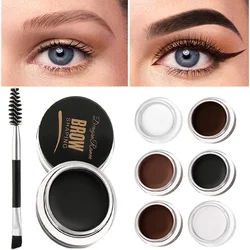 Wild Matte Brown Black Eyebrow Cream Gel Waterproof Lasting Eyebrow Styling Gel Wax Natural Contouring Brow Enhancer Cosmetics