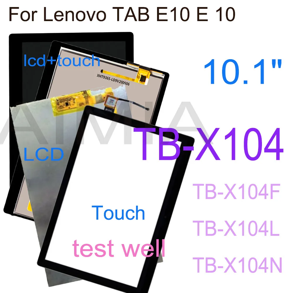 

Новый ЖК-дисплей 10,1 дюйма для lenovo tab e10 e 10 tb-x104f tb-x104n tb x104, сенсорный экран, дигитайзер, стекло в сборе