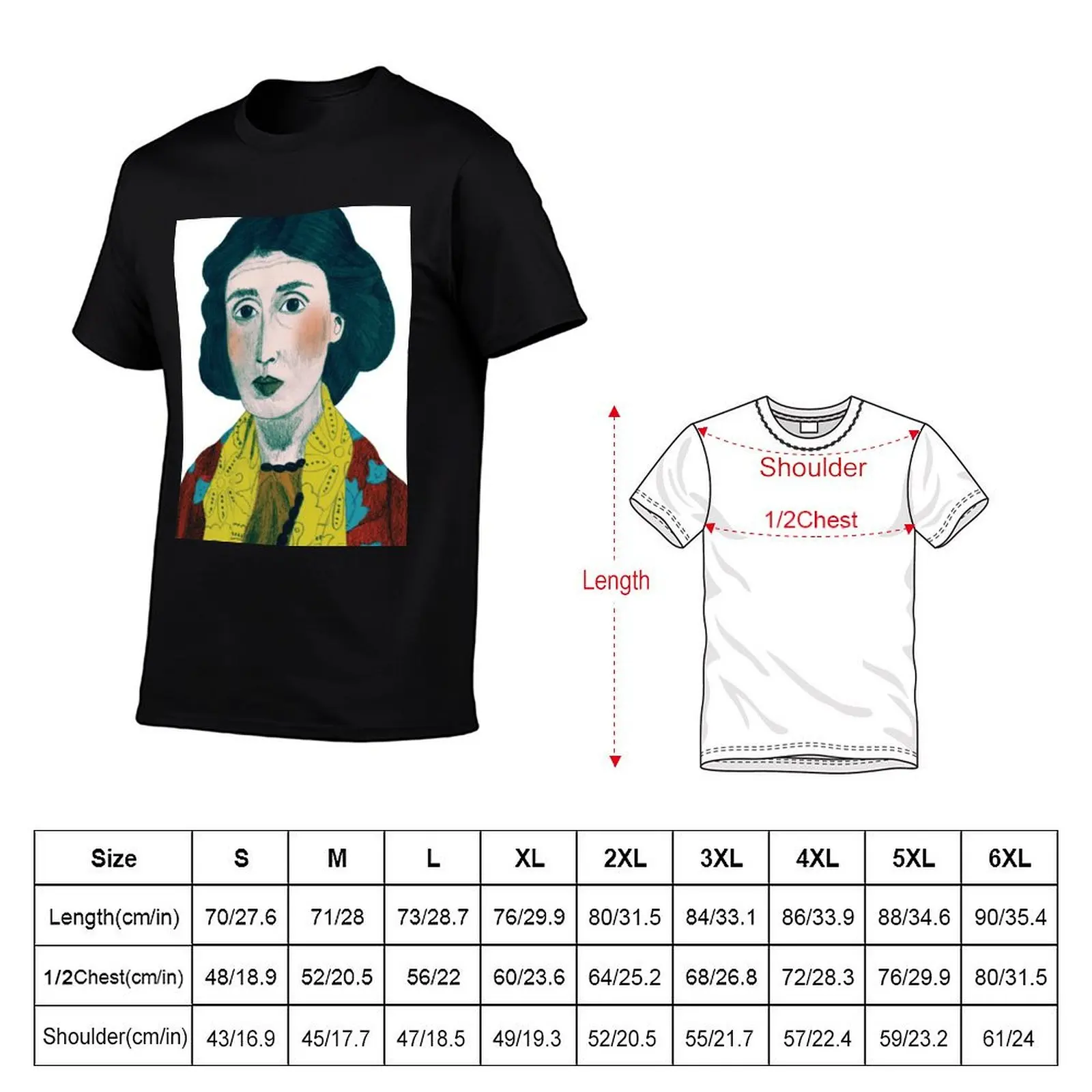 Virginia Woolf Feminist Illustration, Booknerd Design, Book Lover Fanart, Mrs Dalloway Aesthetics, Feminism Author T-Shirt