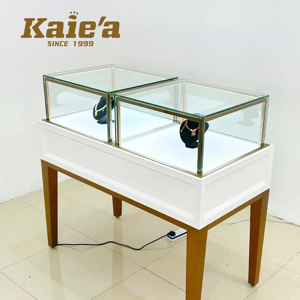 Custom.Custom Jewelry Shop Design Showroom Jewelry Display Cabinet Wooden Jewelry showcase Display