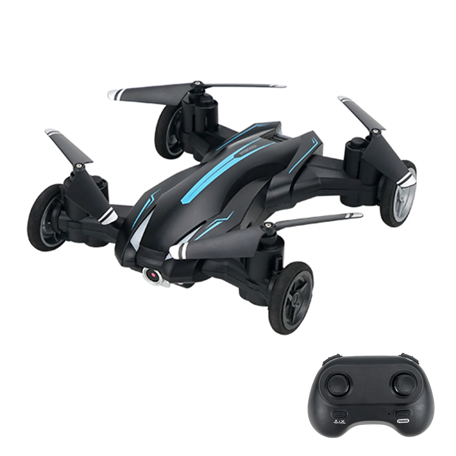 Mini Drone with 4K Camera WIFI Remote Control Drone with Land Mode and Fly Mode LED Lights Headless Mode Toy Gift for Beginners