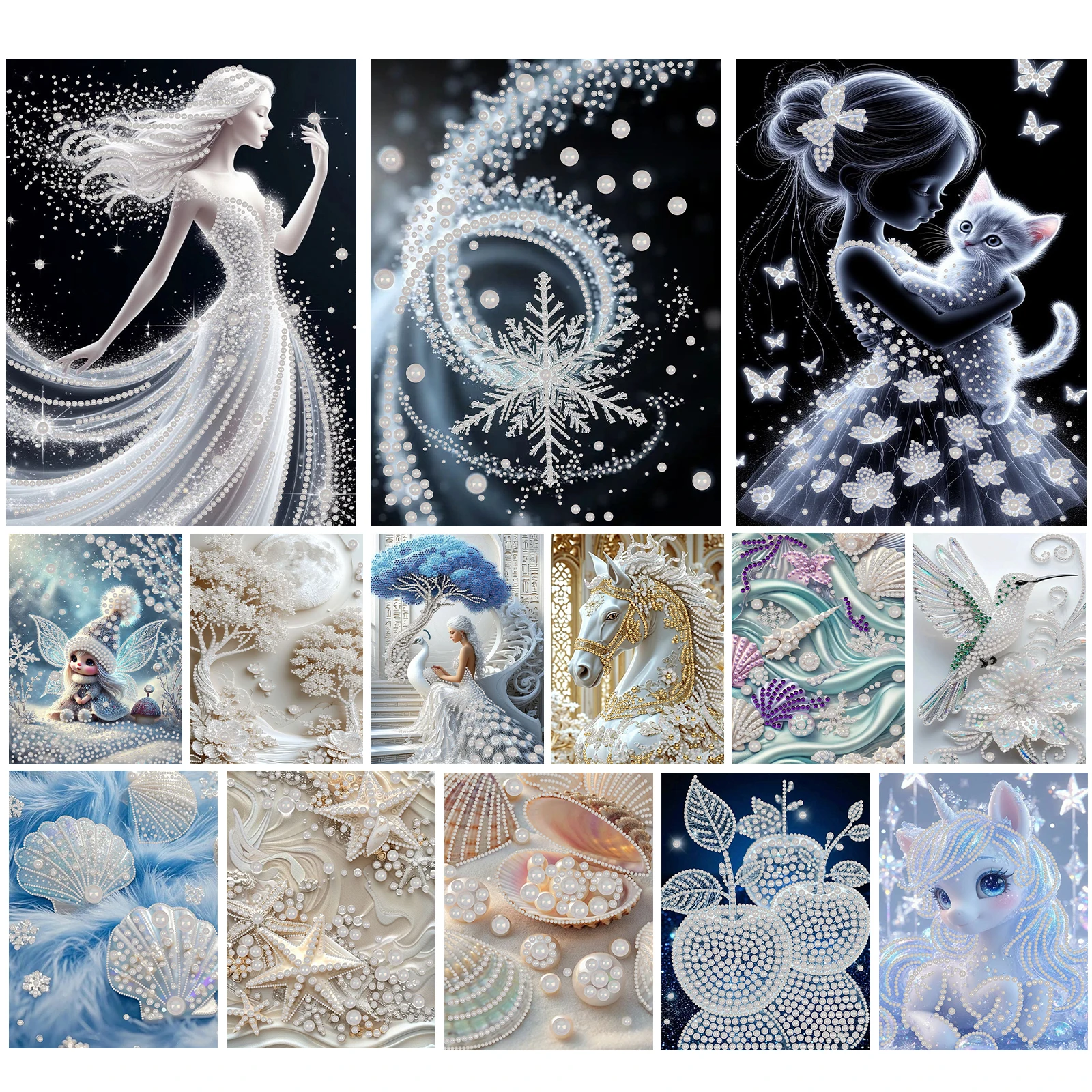 

DIY Pearl Art Painting for Home Wall Decor Pearl Gem Paintings Picture Arts Craft With Frame 30x40cm