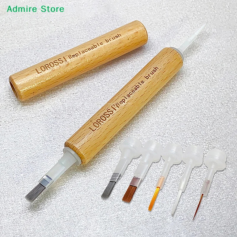 [G]40/60 Pcs Nail Polish Brush With Double Head Pen Can Replacement Head Brush Nail Brush Liquid Applicators Manicure Tools