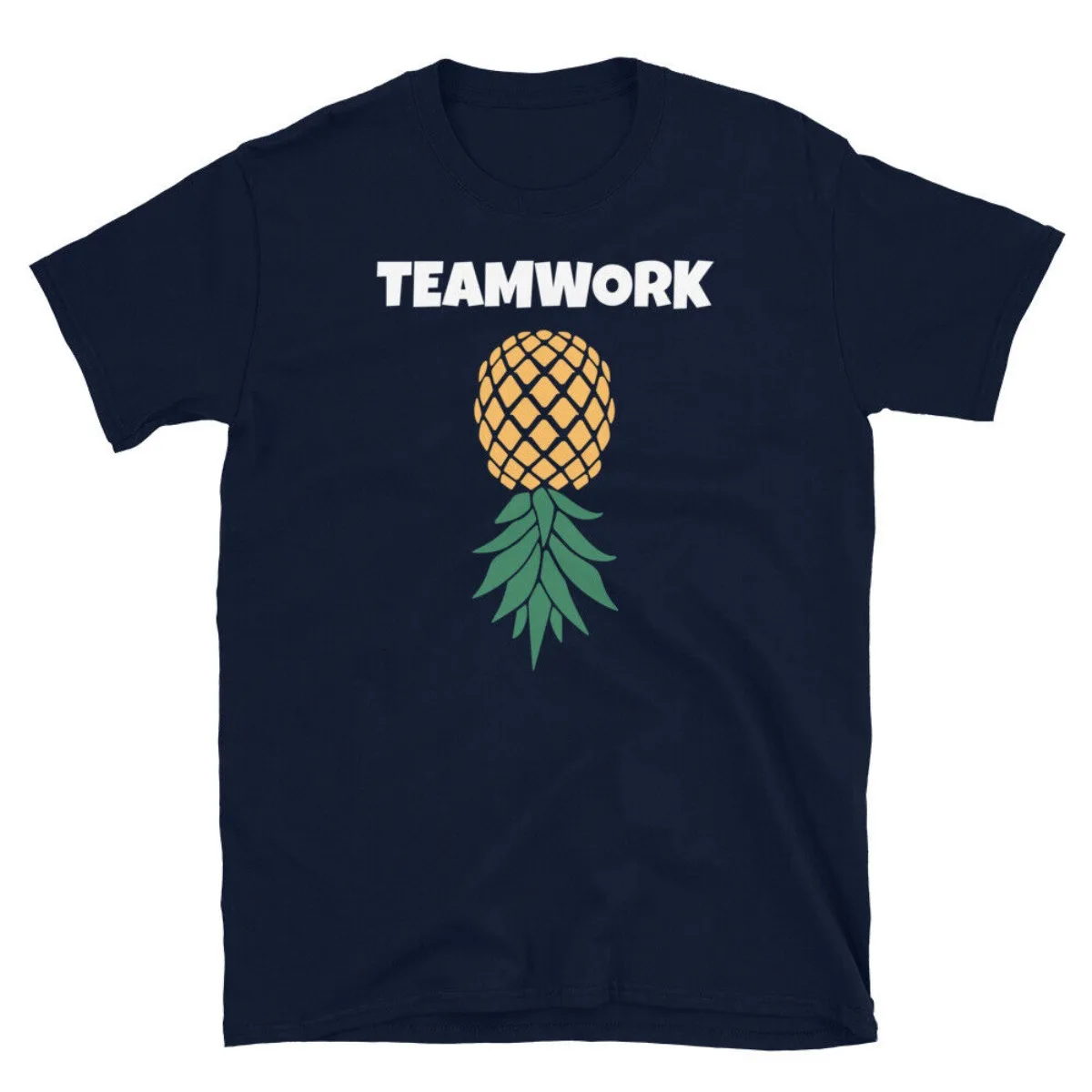 Upside Down Pineapple Swingers Teamwork Cruise Ship Short-Sleeve Unisex T-Shirt