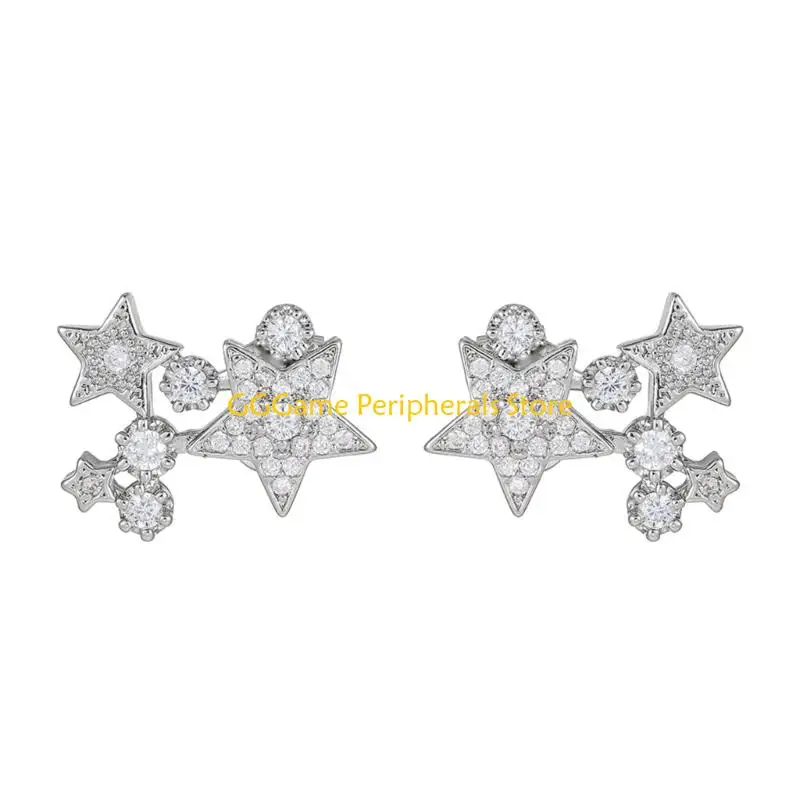 U55B Open-Ear Decorative Pair with Stone Detail for Everyday Outfits