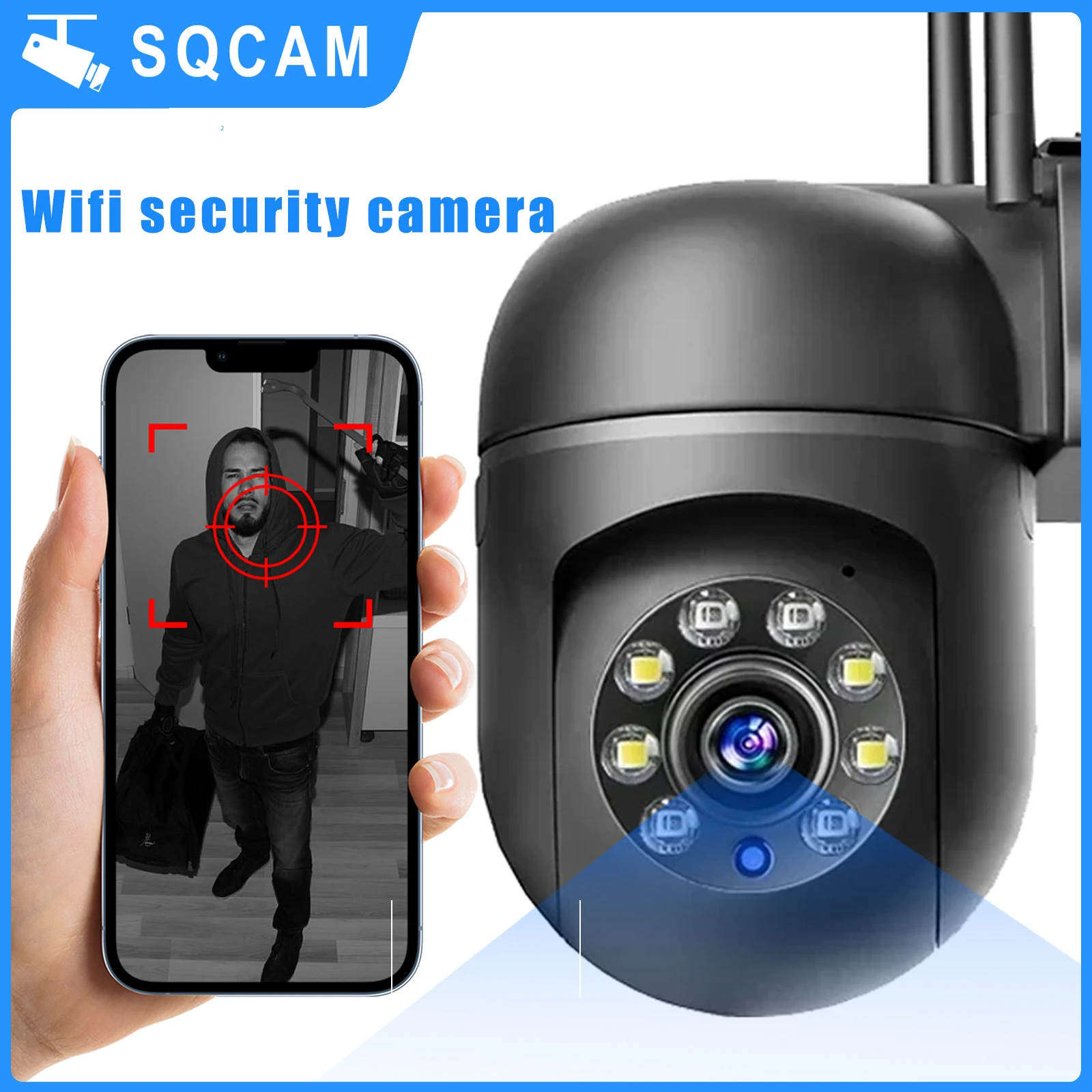 SQCAM 1080P Wifi survalance camera per la casa outdoor wifi telecamera di sicurezza protezione di sicurezza auto tracking telecamere wifi