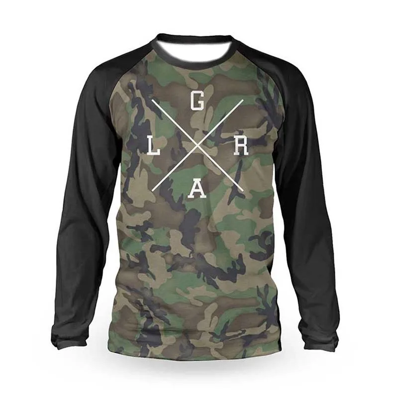 

2025Off Road Mountain Bike Downhill Sweatshirt EnduroBMX Loose Rider Sweatshirt3D Printed Shirt QuickDrying Sunscreen Breathable