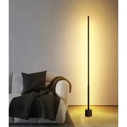 Nordic Led Floor Lamps Acrylic Standing Wall Corner Ambient Lighting Fixture for Living Room Study Bedroom Vertical Illumination