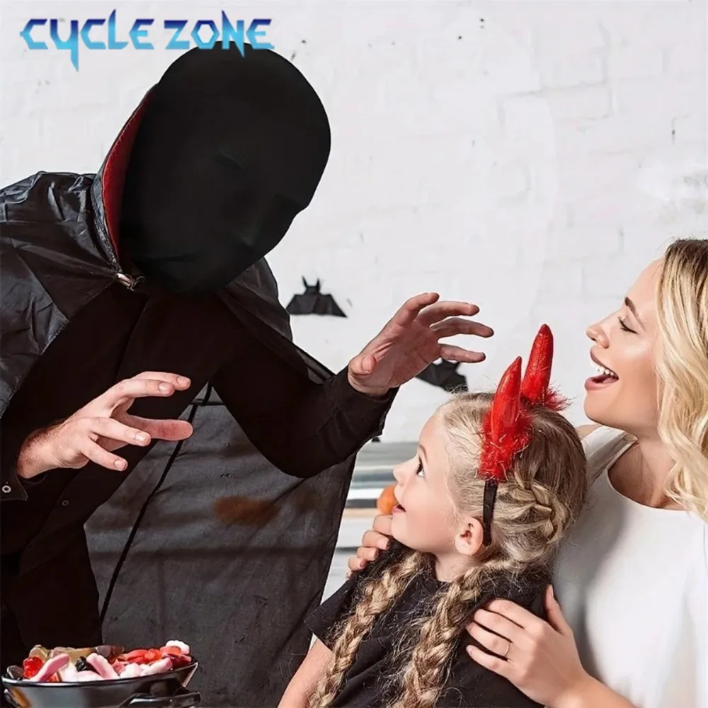 أسود كامل الوجه لا ثقب غطاء DIY قناع الوجه تأثيري قبعة الأشعة فوق البنفسجية حماية تنفس الغبار يندبروف دراجة نارية قناع للتزلج #6