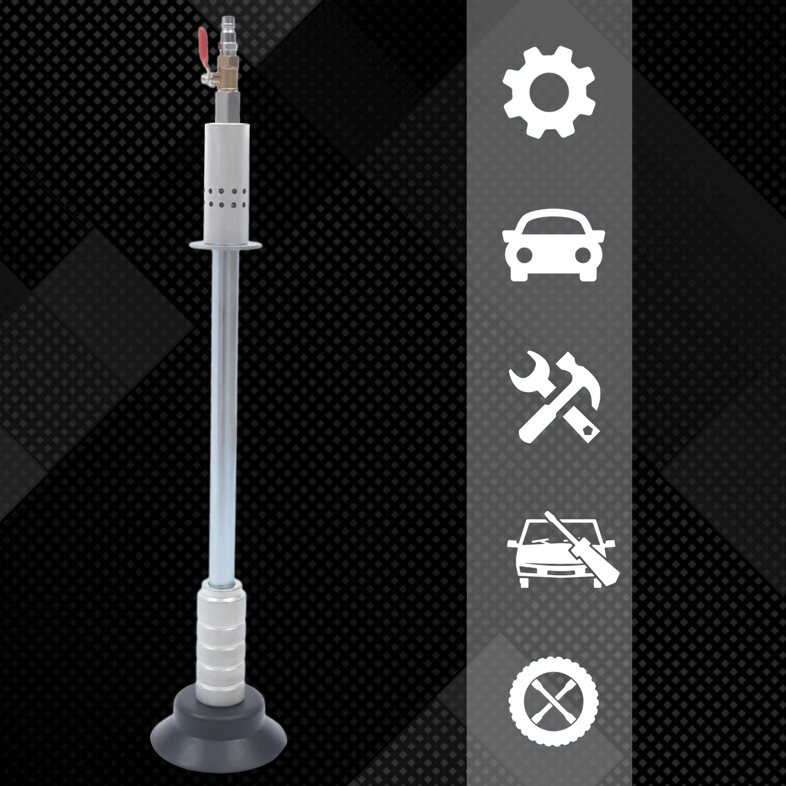 Extractor de abolladuras neumático de aire, juego de herramientas de reparación de abolladuras de carrocería de coche, Kit deslizante de ventosa,