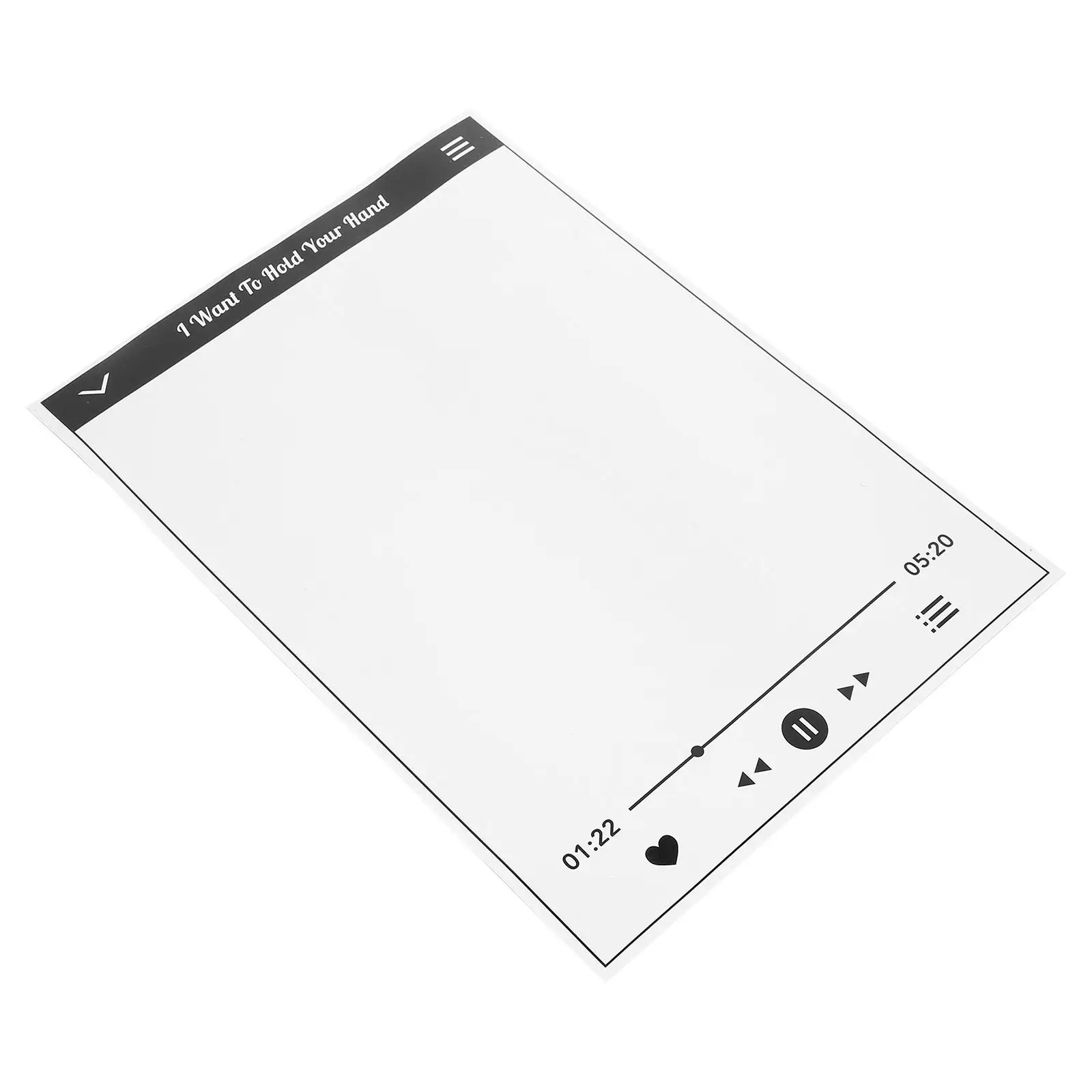 Small Dry Erase Board Magnetic Message Music Refrigerator Magnets List for Fridge Locker Soft Note Pads Lists Room