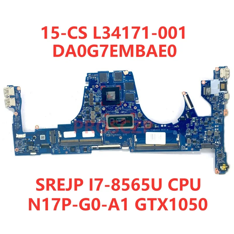 L44879-601 для HP 15-CS 15T-CS Материнская плата ноутбука DA0G7EMBAE0 с L34171-601/I7-8565U CPU GTX1050/GTX1050TI 100% протестирована