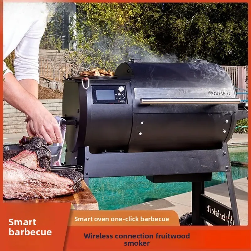 Wi-Fi Smart Pellet Grill Fruit Wood Grill