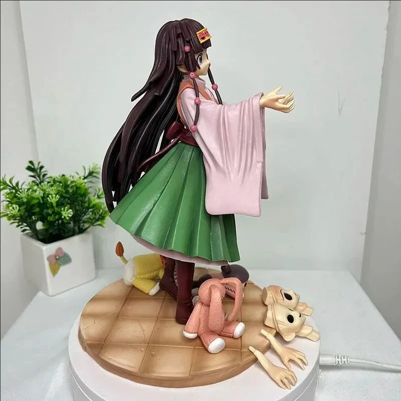 Figurki Alluka Zoldyck 25 cm Anime Hunter Hunter GK Wymienne Twarz Kolekcja Ozdoby Prezenty Dekoracja Biurka Zabawki Urodzinowe