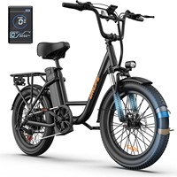 URLIFE E20 Electric Bike For Adults 250W Motor Electric Bike 48V 13AH 20 Inch Tires City Commuter Electric Bike