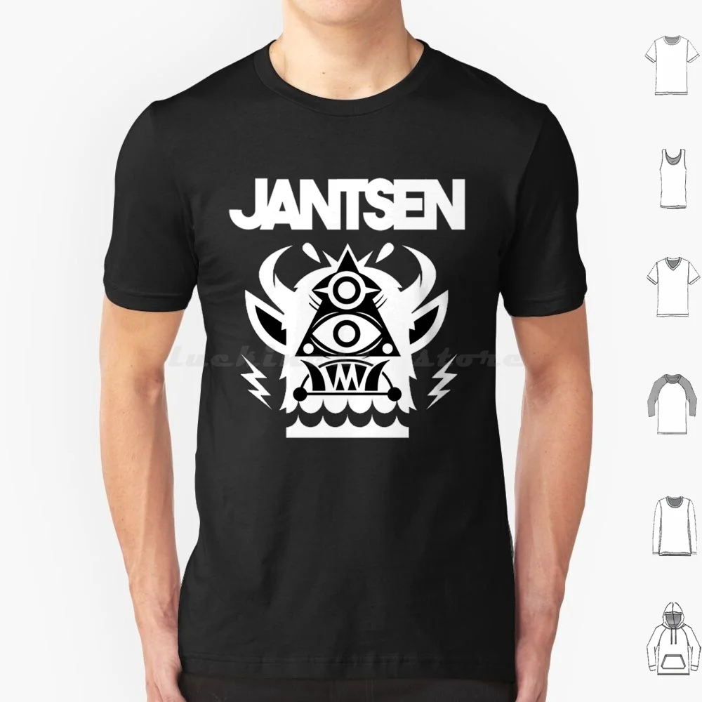 Jantsen Logo-White Monster New Edition T Shirt Cotton Men Women Diy Print Edm Jantsen 12Th Planet Bass Bassnectar Camp Bisco