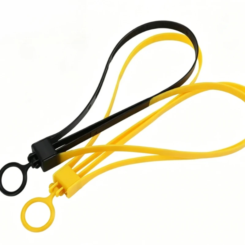 1PC Tactical Plastic Cable Tie Band Handcuffs Cs Sport Decorative Strap Tmc Sport Gear Disposable Cable Tie Yellow Military Gear