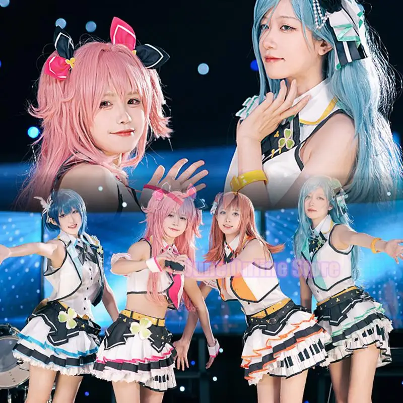 

Project Sekai Colorful Stage Cosplay Hanasato Minori Kiritani Haruka Momoi Airi Hinomori Shizuku Clothes Cosplay Lolita Dress