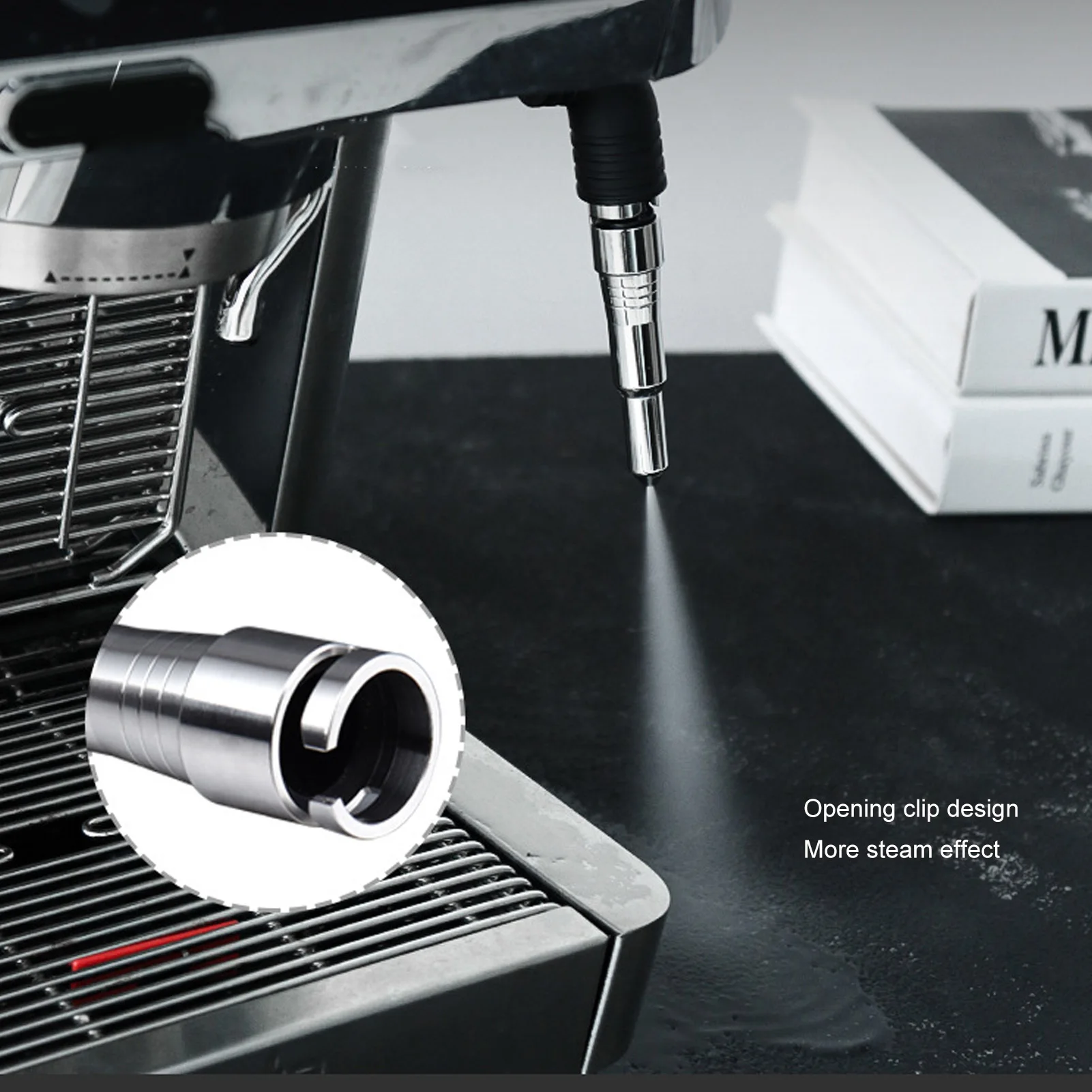 Coffee Machine Steam Nozzle Stainless Steel Coffee Steam Spout Nozzle Coffee Maker Tools for Delonghi ECP3420 EC680