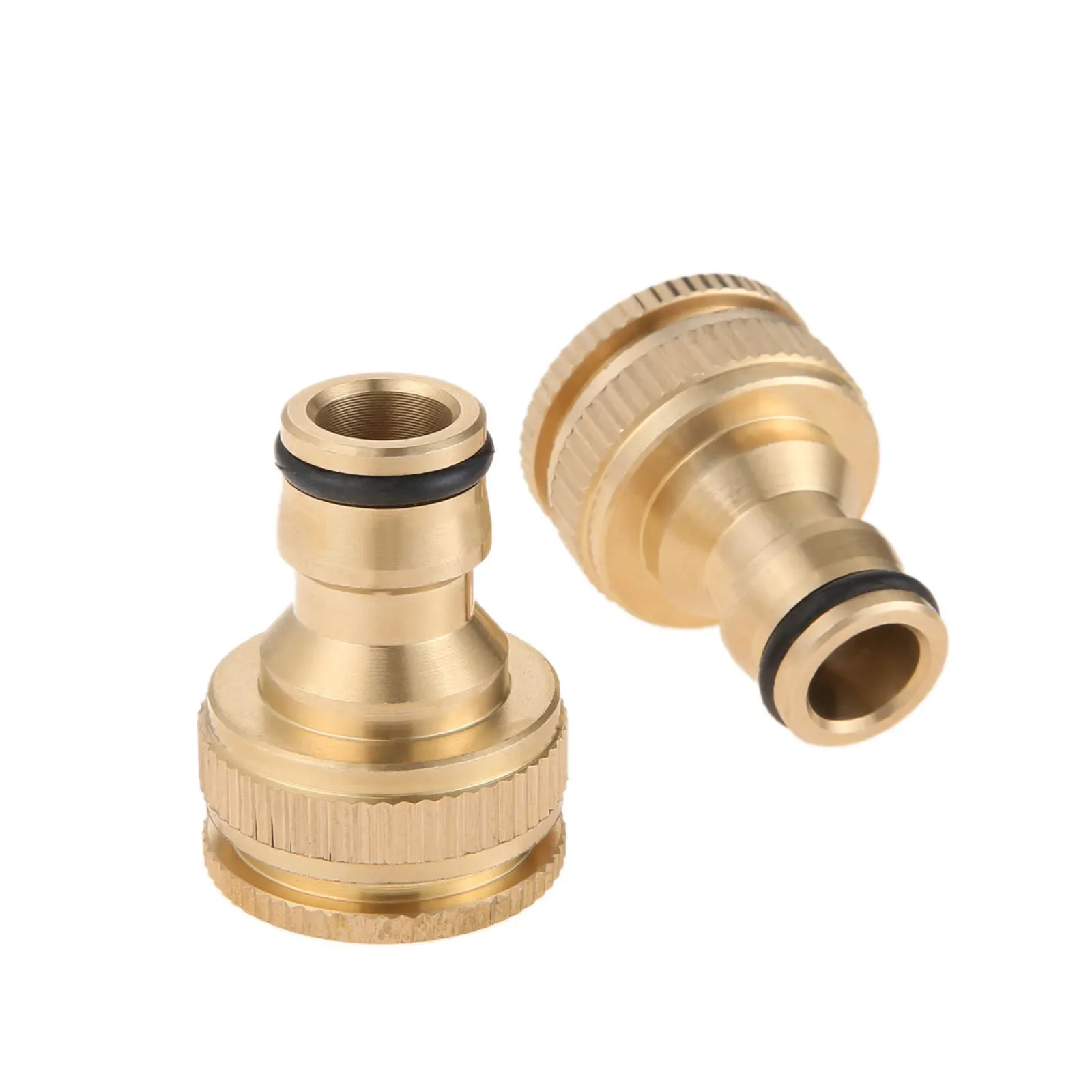 

2Pcs Brass 20mm To 25mm Thread Quick Connector Garden Irrigation Faucet Tap Nozzle Adapter Water Inlet Hose Pipe Joints fittings