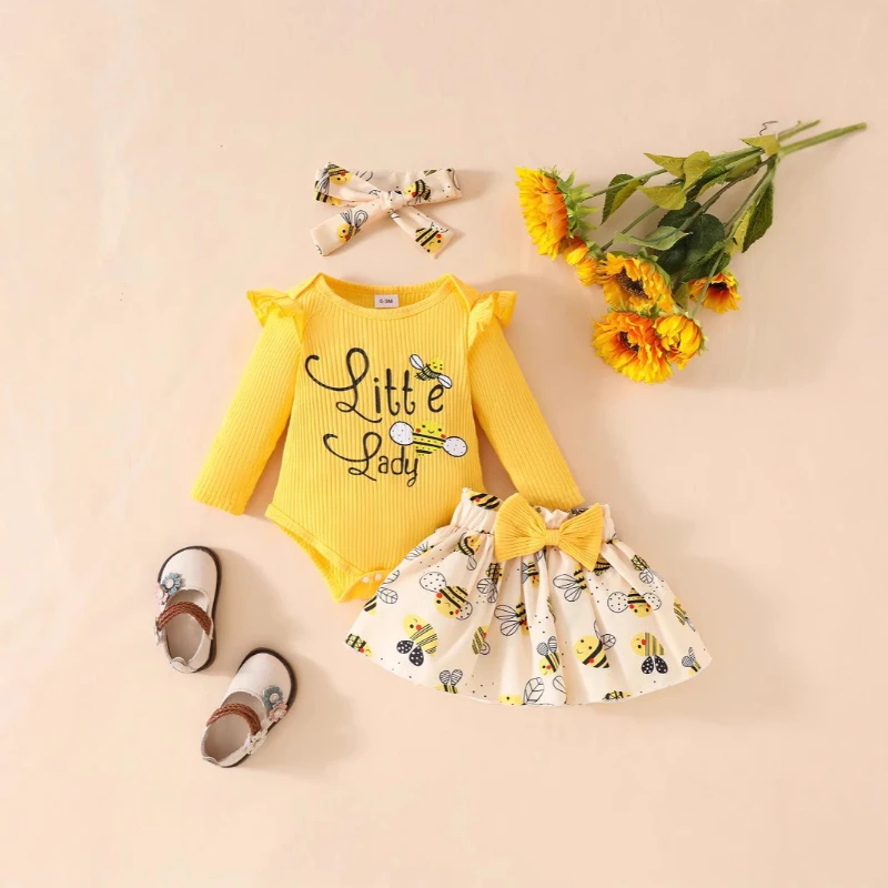 

2025 Girls and Young Babies Small Fresh Set Summer New Foreign Style Trend Baby Bow Floral Skirt Two-piece Set