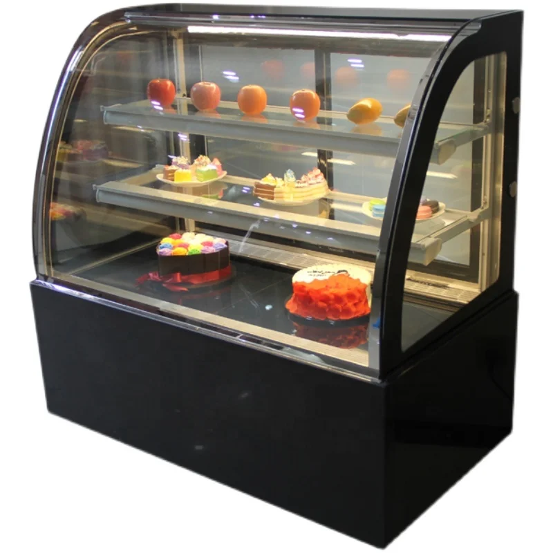 Commercial cakes display cabinet Cake crispe freezers foods cooler dessert Supermarket Refrigeration for cake shops