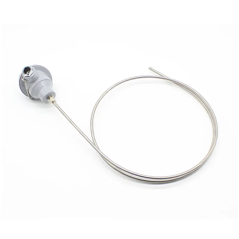 

FTARP15 PT100 type 1000mm flexible probe armor connection RTD temperature sensor diameter 5mm