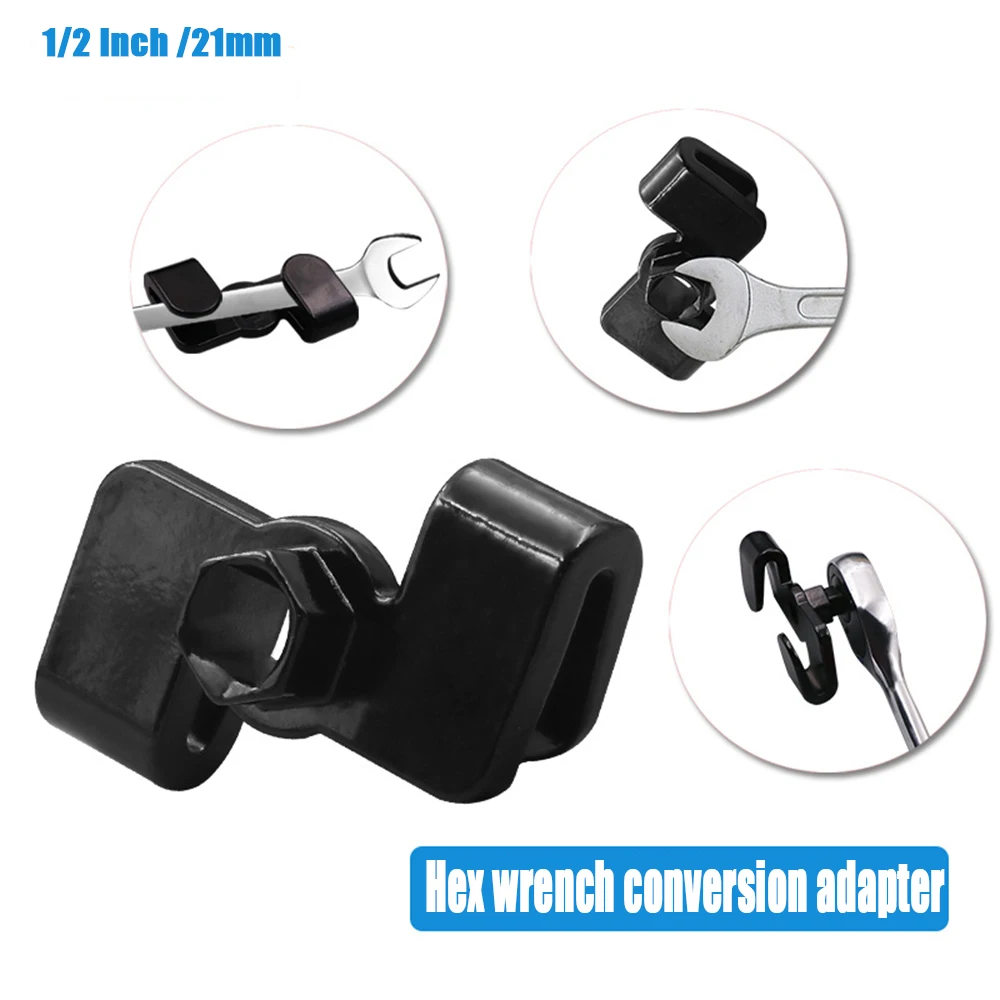 

Universal Wrench Extender Adaptor Wrench Extension Tool Wrench Extender Adaptor for 1/2 Inch Or 21mm Hex Drivers Car Repair Tool