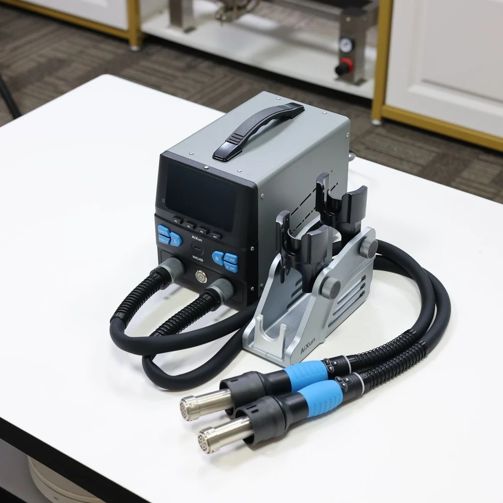 

AiXun H414D Dual Channel Hot Air Rework Station with HK14 Handle Support Multiple air Nozzle Diameters to Meet Different Needs
