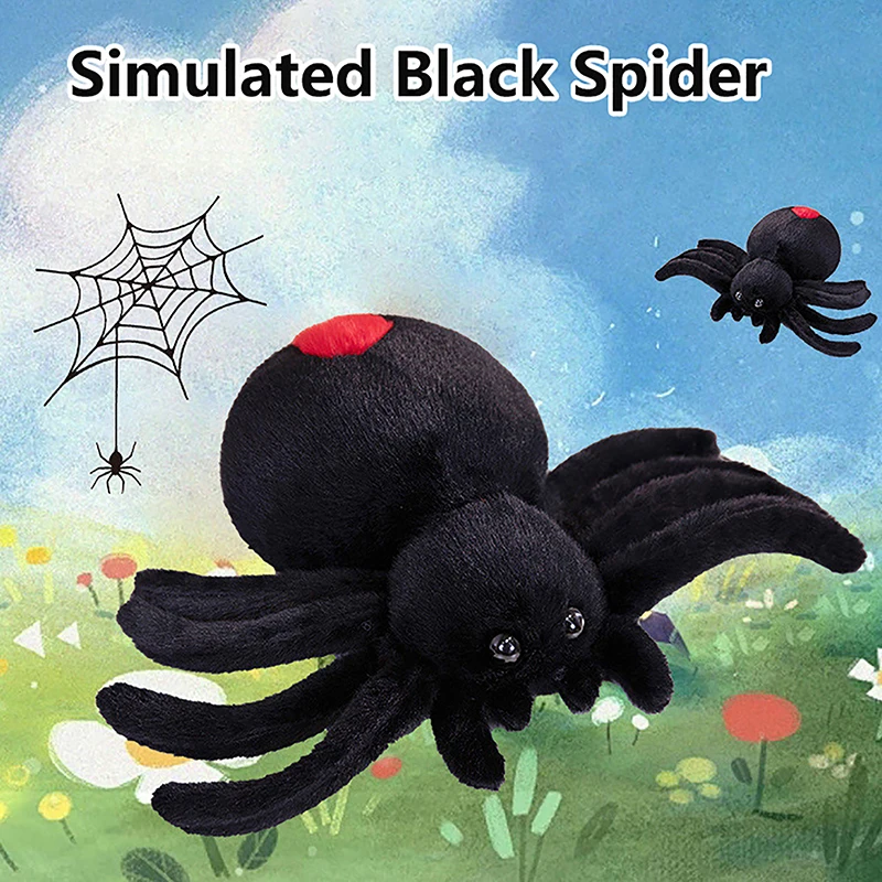 Criativo simulado aranha boneca brinquedo de pelúcia kawaii decoração para casa travesseiro engraçado complicado brinquedos macio recheado crianças brinquedos presentes