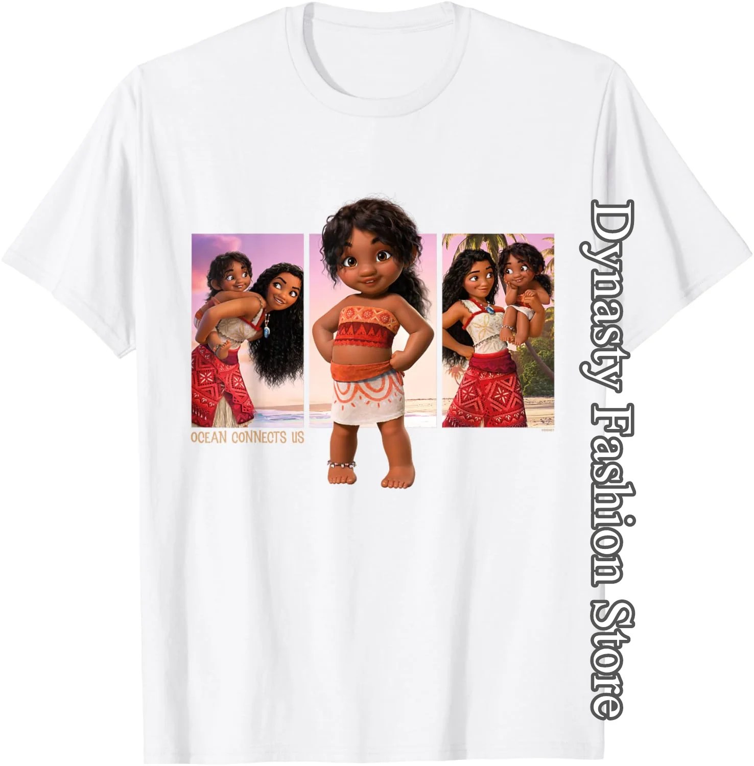 

Moana 2 Sisters Simea and Moana Ocean Connects Us Cotton T-Shirt Men Tops Tees Summer Fashion Casual Clothes Trendy Outfit