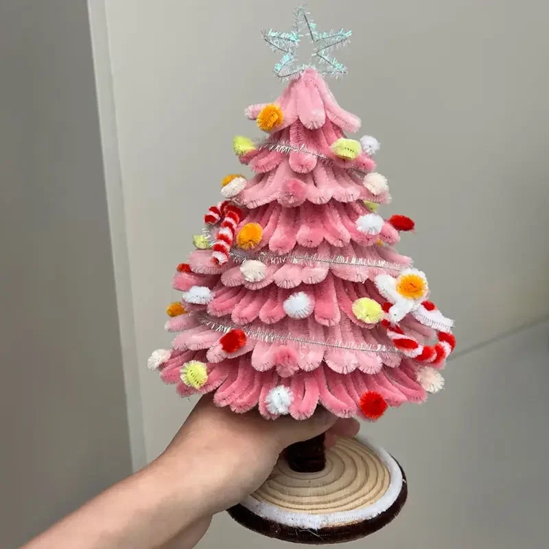 Oversized Christmas Tree Twist Stick Handmade DIY Material Package Christmas Holiday Ornament Gift for Girlfriend and Girlfriend