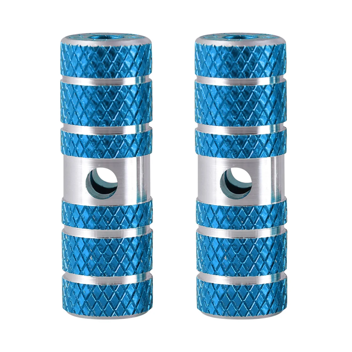 

Bicycle Pedals Aluminum Alloy Cylinder Pegs 9.5Mm 10Mm Quick Release For Mountain Bike Blue Footpeg