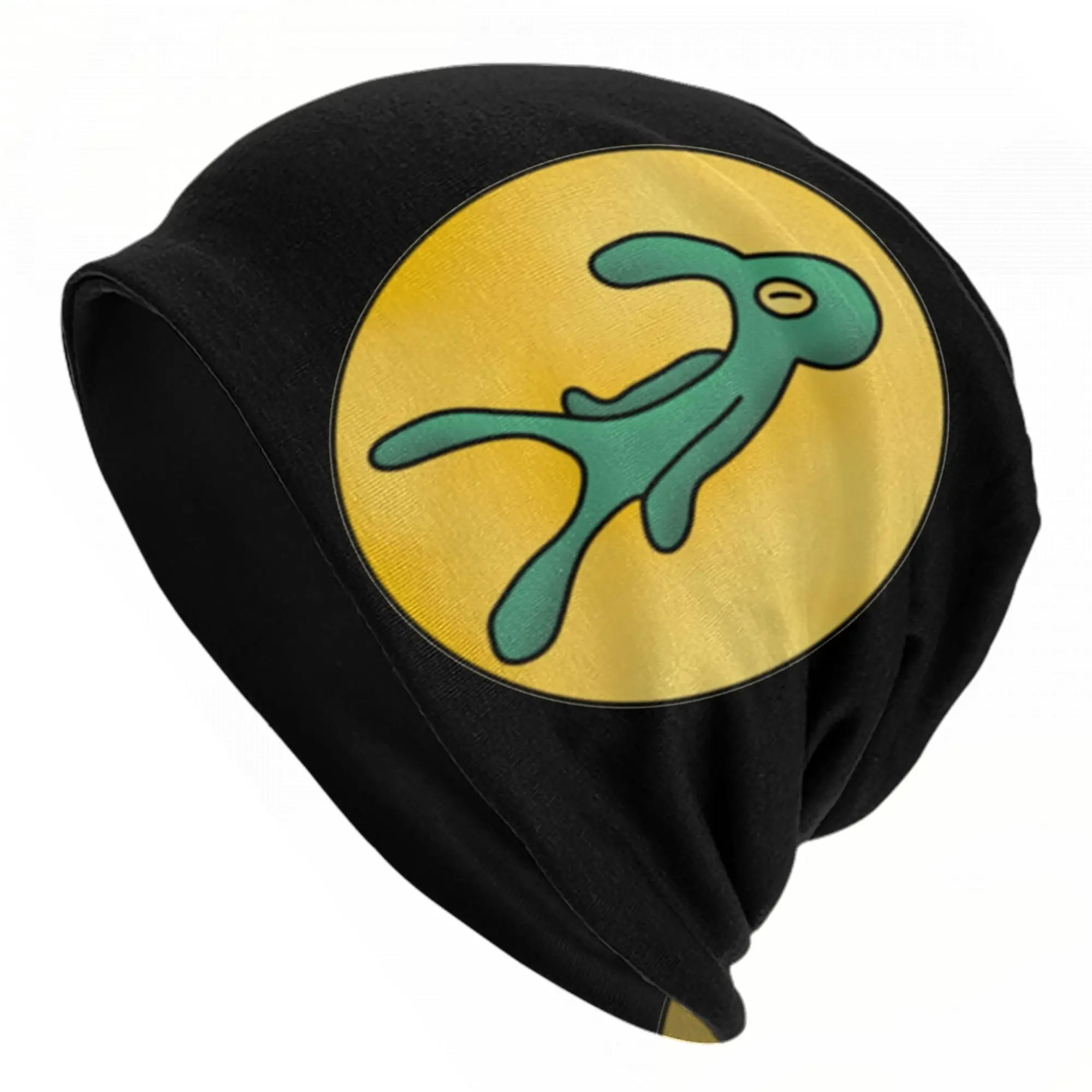 Spongebobed Caps  Goth Autumn Winter Outdoor Skullies Beanies Hats Spring Warm Dual-use Bonnet Knitted Hat