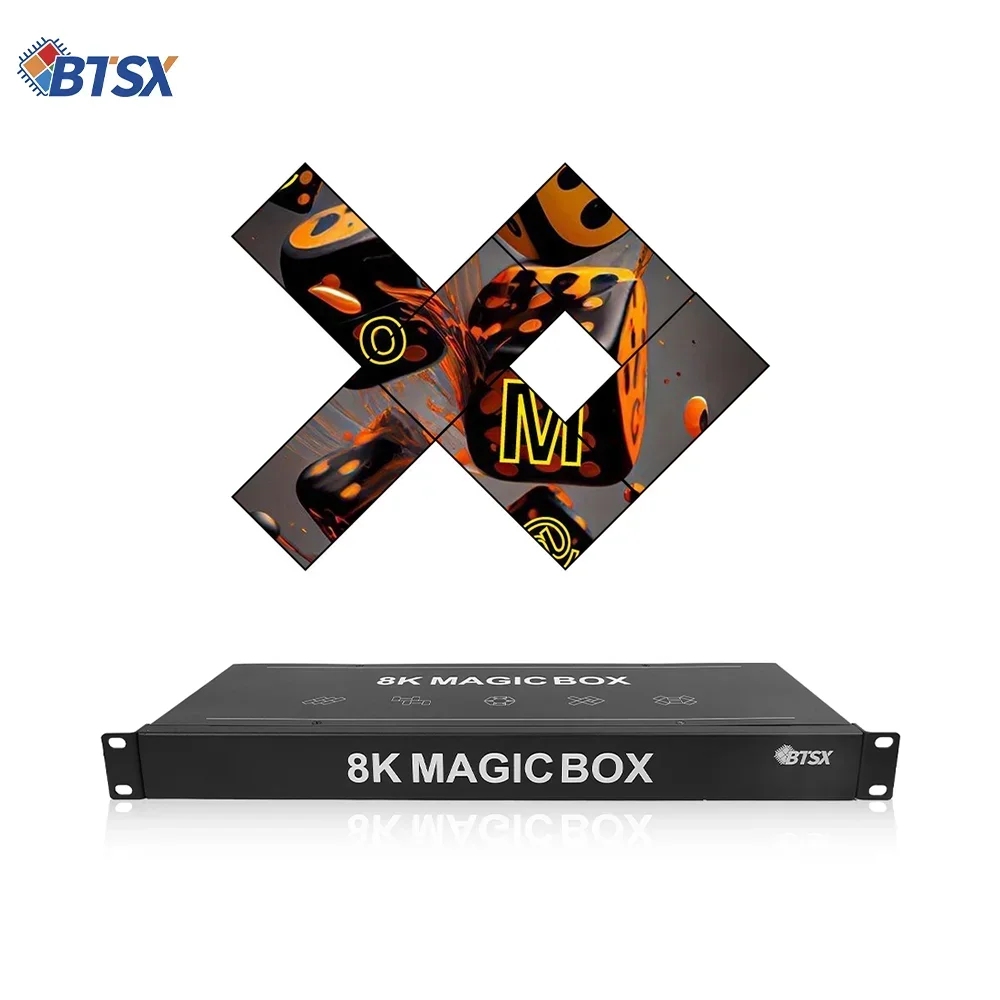 Bitvisus 7680x4320@60Hz PIP Point to Point Art Video Wall LCD LED Video Processor