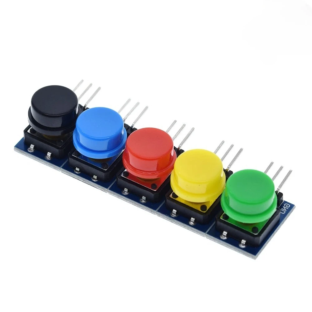5pcs 12X12MM Big key module  Big button module Light touch switch module with hat High level output for arduino