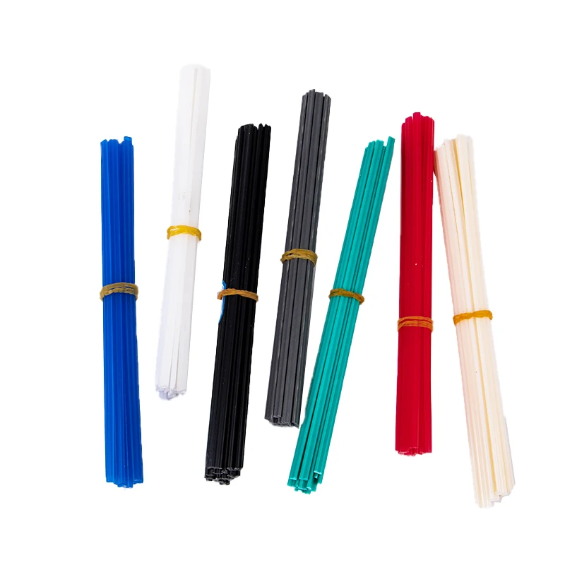 Tiges de soudage en plastique ABS/PP/PVC/tpr, 20 pièces, pour réparation du pare-chocs du pistolet de soudage en plastique, fournitures de soudage
