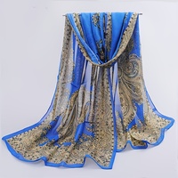 2024 New Fashion Summer Women Paisley Beach Scarf Chiffon Silk Shawls Headband Female Headband Wraps Sunscreen Hijab Wholesale
