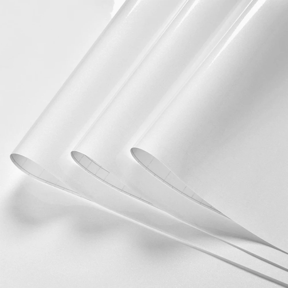 بولي كلوريد الفينيل لؤلؤة فيلم خلفية مقاومة للمياه غرفة لتقوم بها بنفسك ذاتية اللصق أسود/أبيض خزانة المطبخ عالي اللمعان لصق الأثاث الجدار ملصق #6