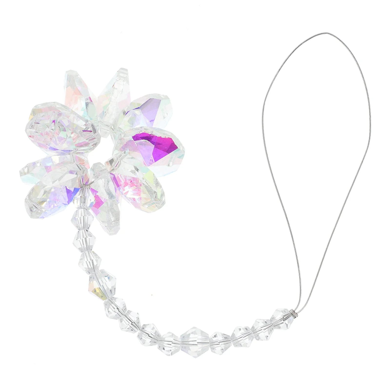 

Crystal Snowflake Pendant Hanging Decor Garden Decoration Decorative Ornament Goddess