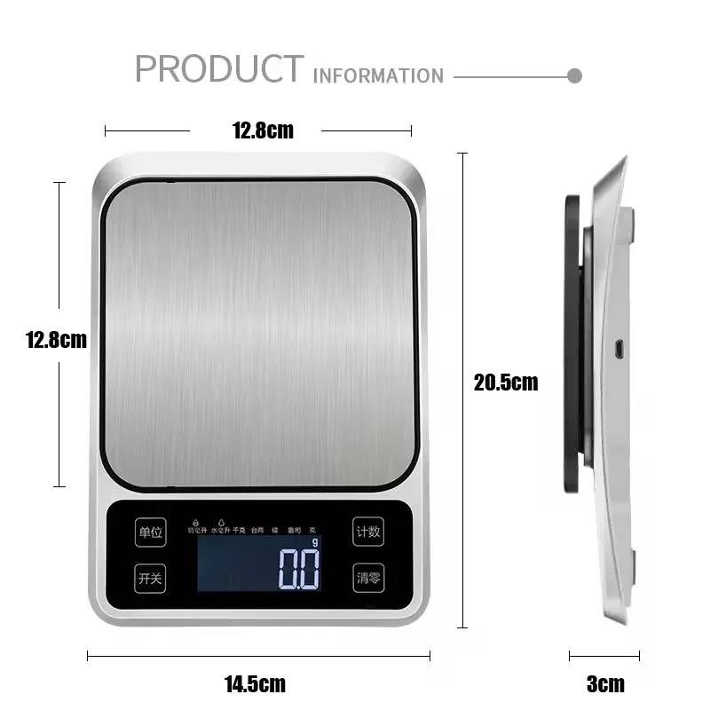 キッチン用機械計量スケール、電子食品計量バランス、5kg、10kg