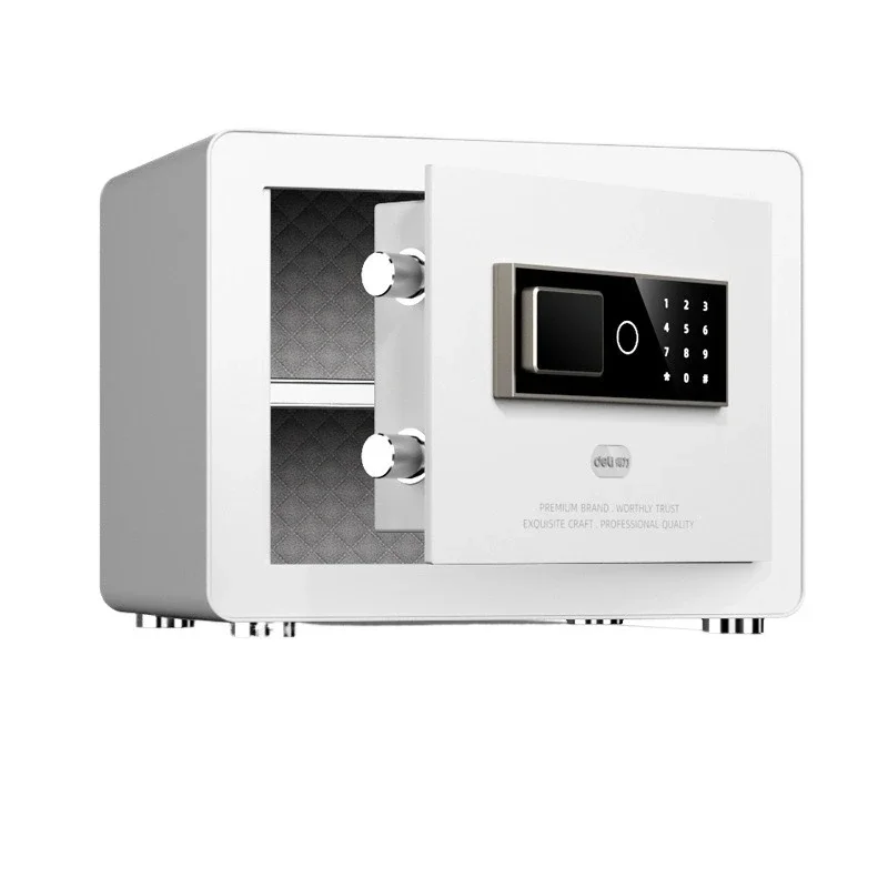 Small safe deposit box, suitable for multiple venues, fingerprint password safe, safe, anti-theft alarm