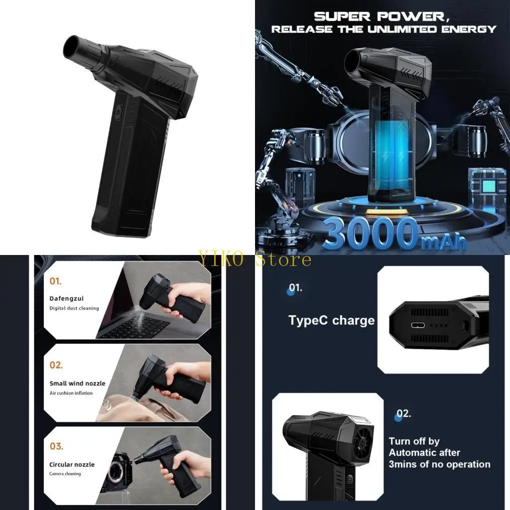 

K32C X11 Violent Fan 130000RPM for Snow Removal, Inflatable Mattresses, BBQ, Dusting, and Yard Work Multiple Function