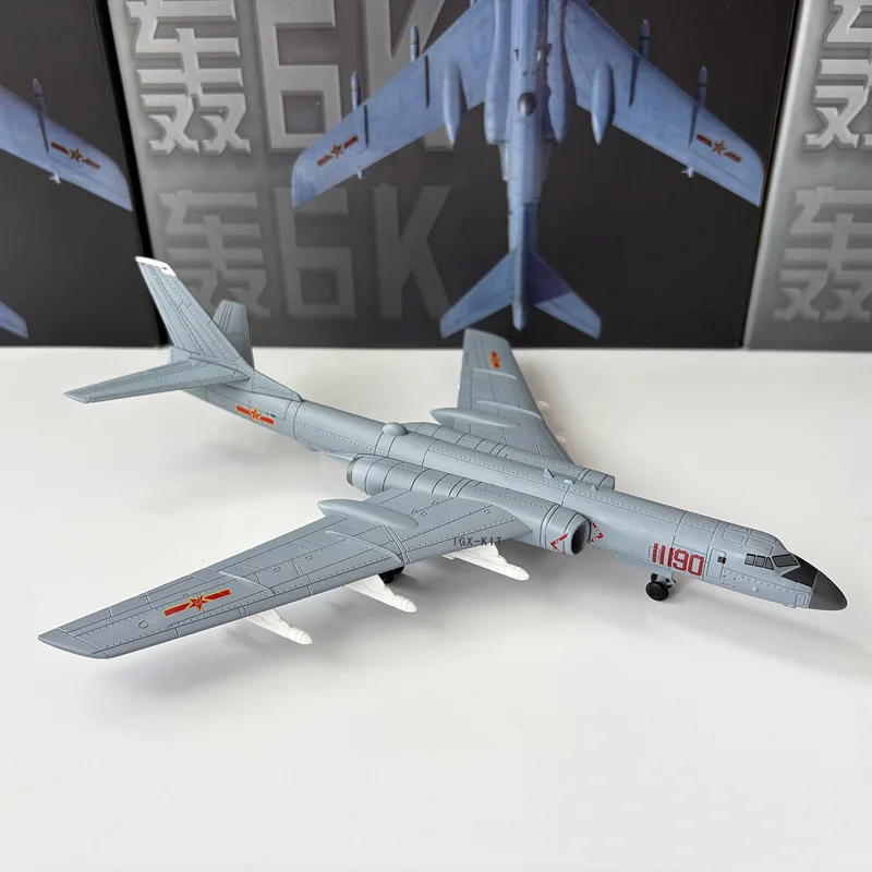 1 144 Scale Chinese Air Force H6K Strategic Bomber Alloy Simulation Aircraft Model Desktop Decor Ornament For Collection